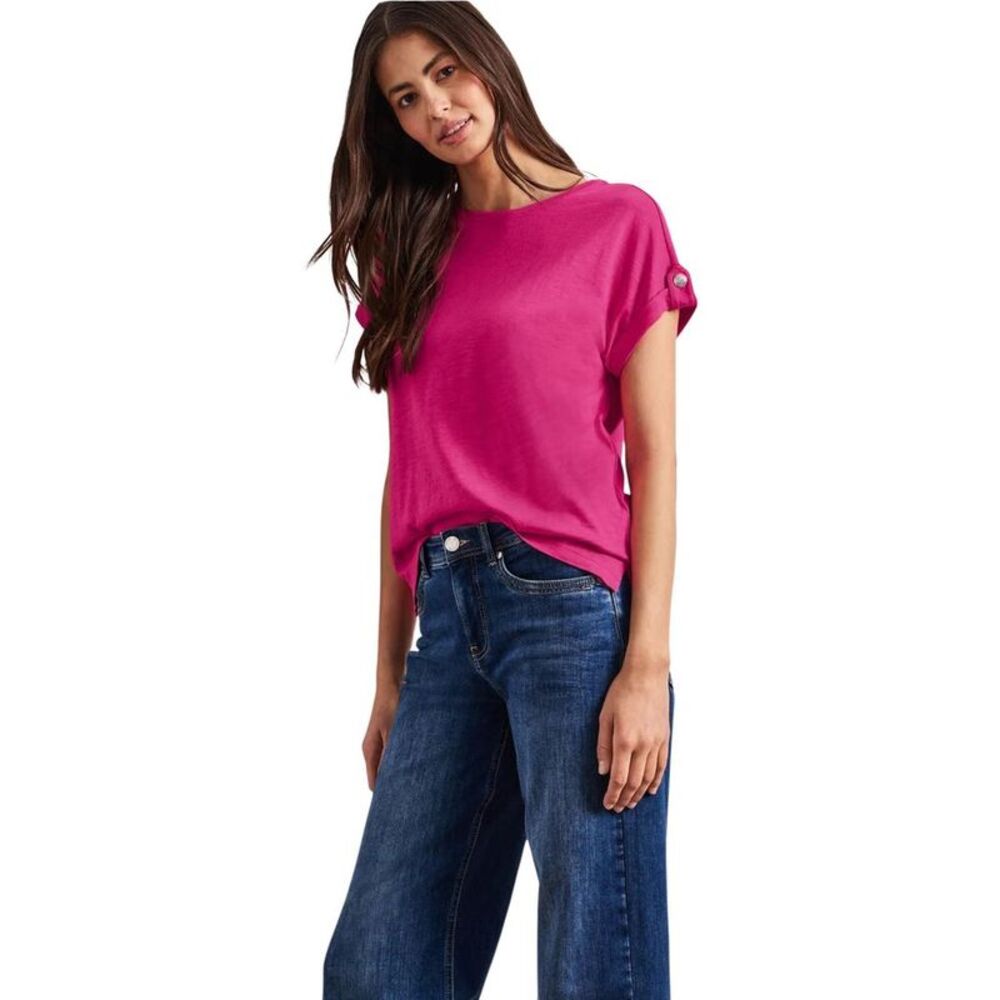 Street One Pink Cotton Women's T-Shirt